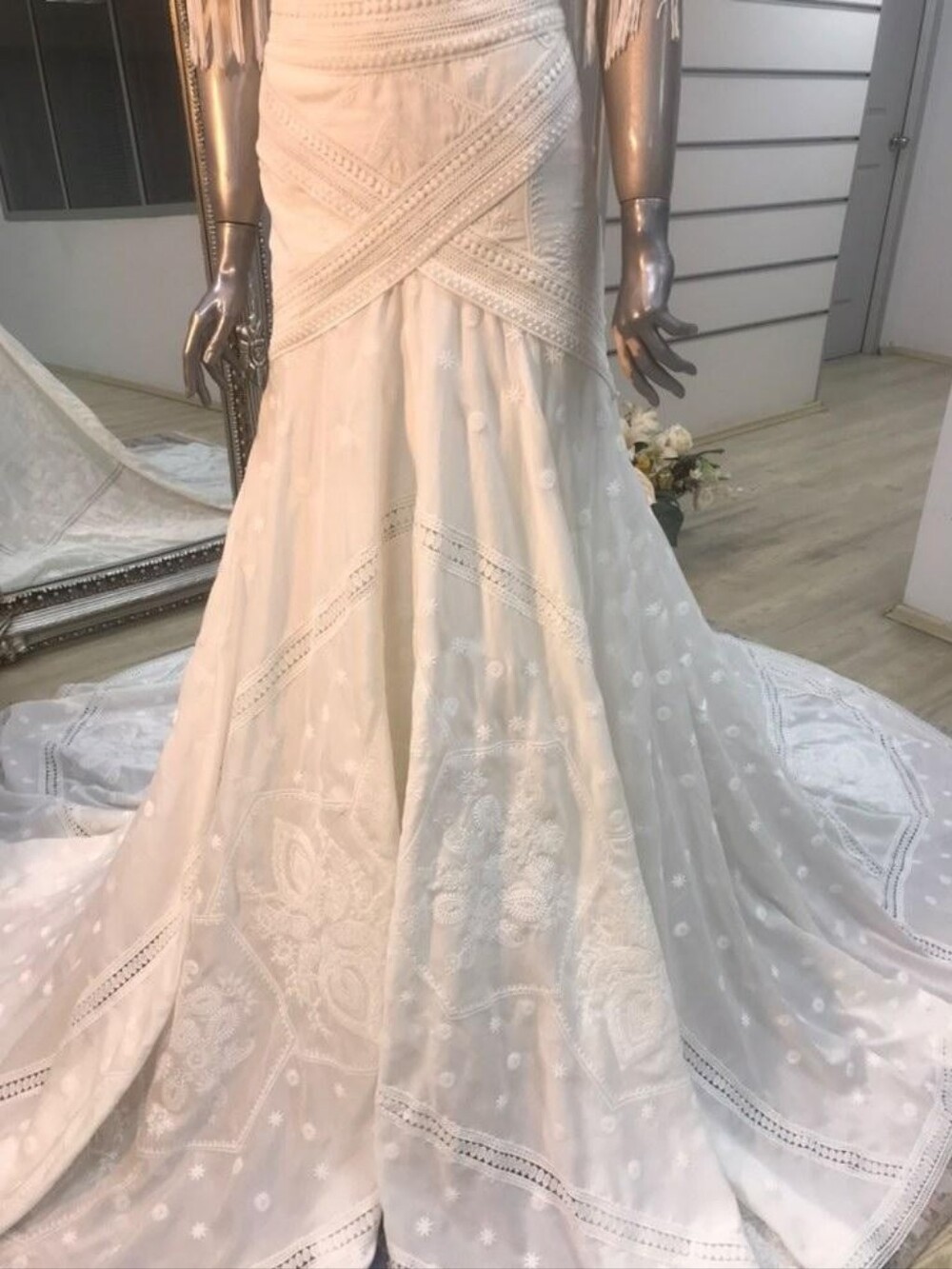 Ru De Sein Inspired Custom Wedding Dress - Never Worn - Picture 4 of 15